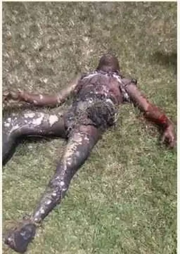 Aggrieved Delegates Allegedly Set Man on Fire at PDP Primary in Abia (Photos)
